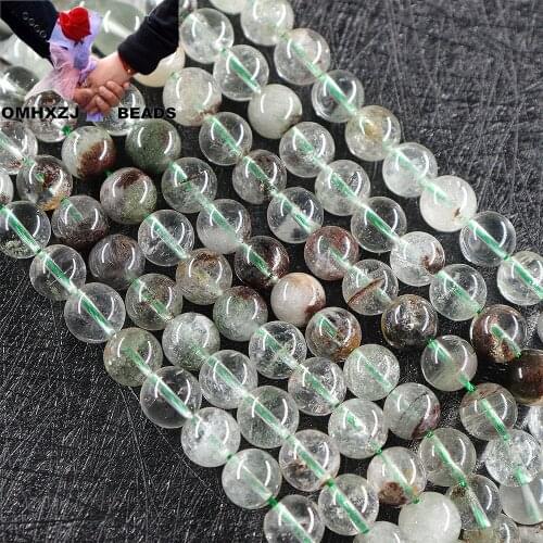 OMH Z49 4 6 8 10 12mm Polished By Hand Natural Stone Jewelry DIY Making Bracelet Necklace Heart-shaped Jade Loose Spacer Beads