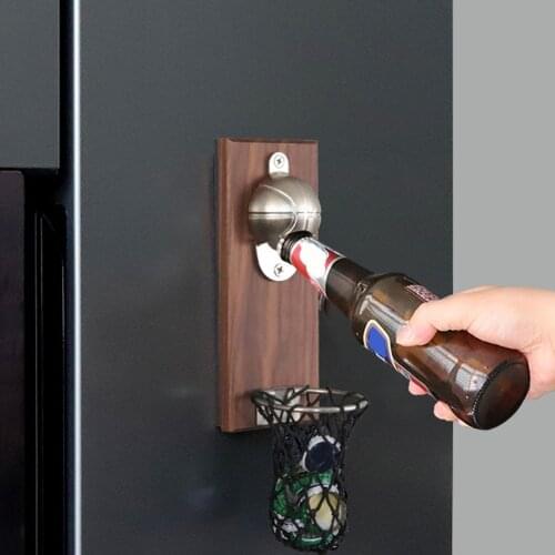 Bottle Opener Sticker Innovative Versatile Fridge Magnets Shot Opener Sticker for Restaurant Home basketball Hoop bottle opener