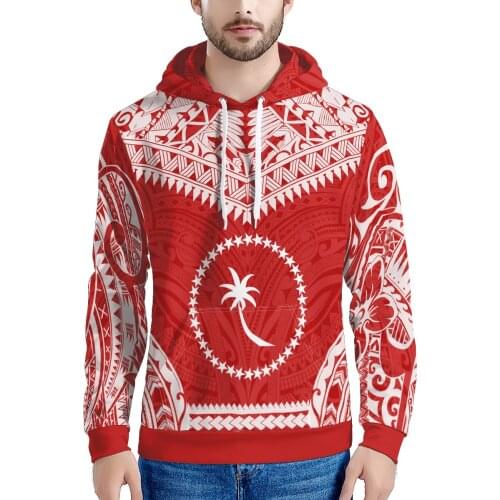 Polynesian Traditional Tribal Print Mens Sweatshirts Casual Customized Hoodie For Male Hoodies Long Sleeve Coat
