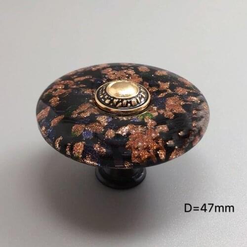 Glass Handle Multicolor Glazed Drawer Handle Cabinet Handle Home Decoration Hardware