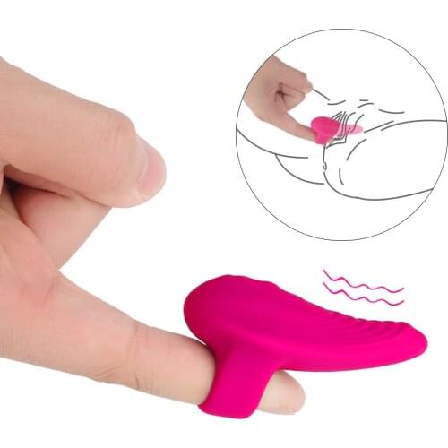 Finger Sleeve Vibrator G Spot Massage Clit Stimulate Female Masturbator Sex Toys For Women Lesbian Orgasm Adult Products