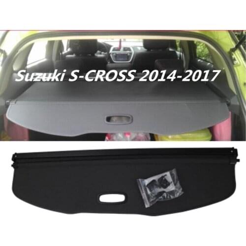 Car Rear Trunk Security Shield Cargo Cover For Suzuki S-CROSS 2014.2015.2016.2017 2018 High Quali Auto Accessories