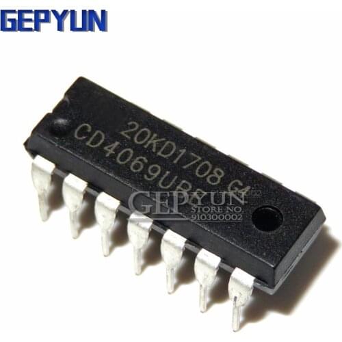 10PCS CD4069UBE CD4069U DIP14 DIP CD4069 Gepyun