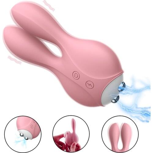 12 Frequency Breast Clitoris Stimulator Massager Vibrators Egg Sex Toy for Women Men Electric Shock Rabbit Vibrator Sex Products