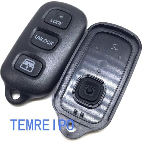 20pcs/lot replacement car remote smart key case cover for toyota car key housing 3+1 button fob