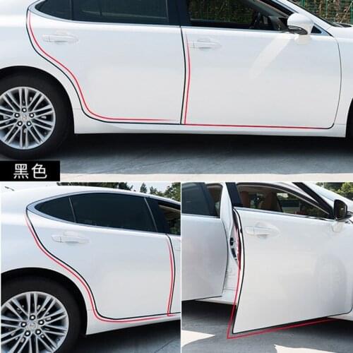 5M/ U Type Universal Car Door Edge Protection strip Scratch Protector For Ford Focus Fusion Escort Kuga Ecosport Fiesta Falcon E