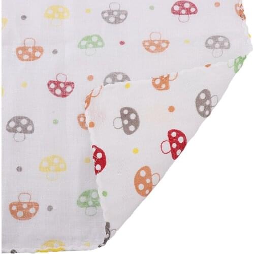 5pcs Square Muslin Baby Handkerchief Breastfeeding Wash Towel 30 x 30cm