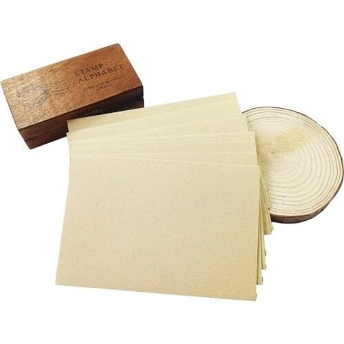 50 Pcs/lot Vintage Kraft Envelope Retro Kraft Paper Envelopes Gift Card Office School Supply For Invitations