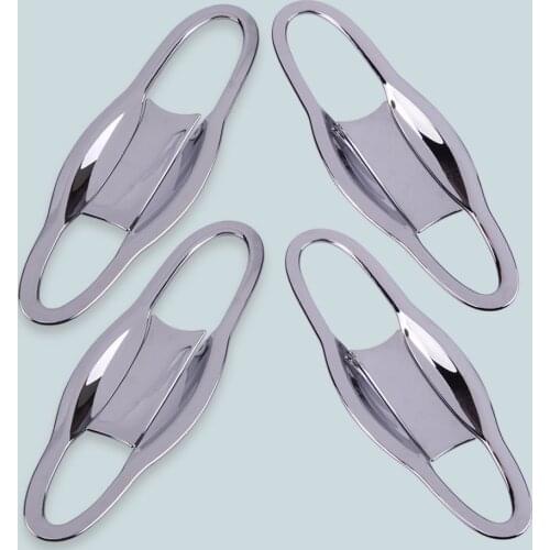 8pcs/set Car Outer Door Handle Surrounds Bowl Cover Trim Frame Chrome Plated Styling Fit for Jeep Cherokee KL 2014-2019