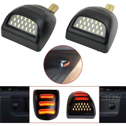 White/Red Led License Plate Lights For Chevrolet Silverado 1500 2500 3500 HD For Sierra 1500 2500 3500 Yukon XL Tahoe Avalanche