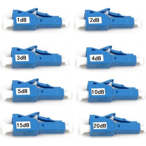 Free Shipping 10pcs High Quality Fiber Optic Attenuator LC UPC