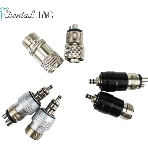 1pc Dental Handpiece Quick Coupler Connector Coupling Swivel Adapter For 4Holes 2Holes Sinol NSK Dental High Speed Handpiece
