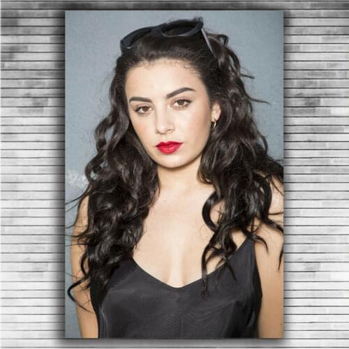 Charli XCX Music Singer Star 2 Silk Fabric Wall Poster Art Decor Sticker Bright