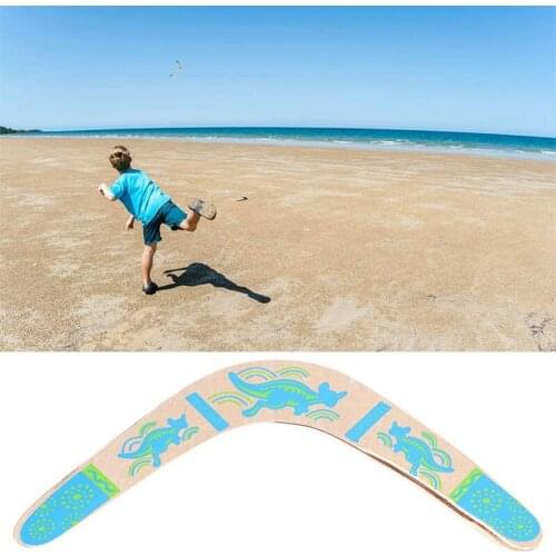 Wooden Boomerang, Throwback V Shaped Returning Boomerang Flying Disc Kids Toy Throw Catch Outdoor Game
