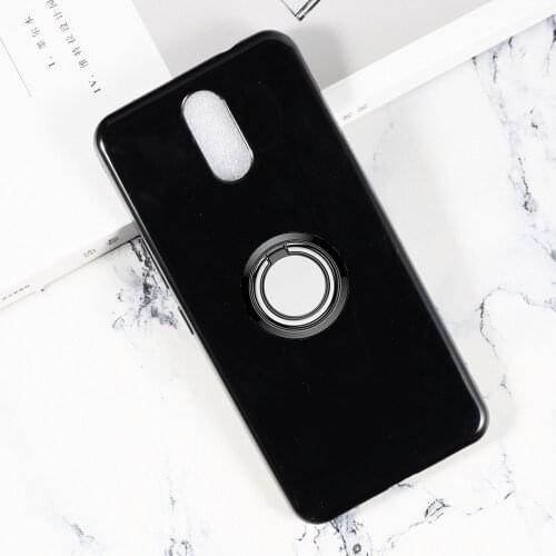 For Tecno Pouvoir 2 Pro 6.0" Pouvoir2 2Pro CA7, LA7 Back Ring Holder Bracket Phone Case Smartphone TPU Soft Silicone Cover