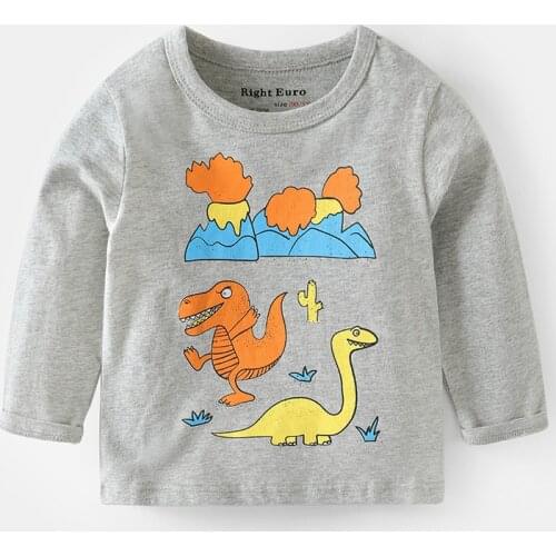 Boys Long-sleeve T-shirt Cotton Bottoming Shirt Spring Clothing Childrens Baby Top Kids Summer Clothes Camisas Para Hombre