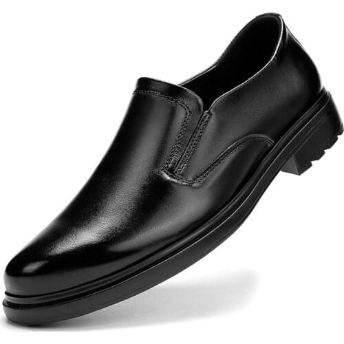 Jumpmore 2020 Fashion Business Shoes Classic Leather Men Suits Dress Shoes Casual Slip On Loafer Size 38-49