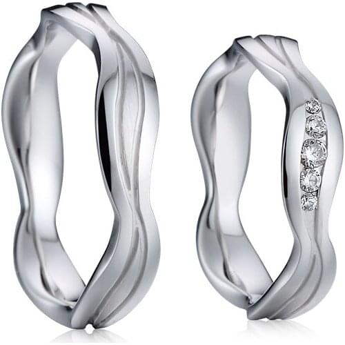 Custom handmade love Alliances rings jewelry women silver color female wedding band fashion jewellery ring