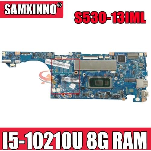 Mainboard For Lenovo S530-13IML Laptop notebook computer motherboard FRU 5B20S43008 with CPU I5 10210U RAM 8G GPU MX250 test Ok