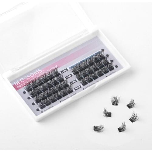 MUSELASH Fluffy Segmented Eyelash Volume Fan Bulk Lashes Natural Eyelashes Extension individual Cils Brazil Cluster 3d Lashes
