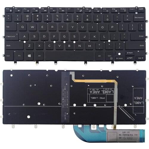 Free Shipping New keyboard For Dell XPS 13 7547 7548 XPS 9333 9343 9350 Backlit