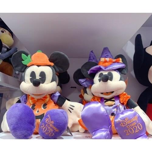 New 2020 Halloween Mickey Minnie Stuffed Plush Toys Cartoon Soft Dolls Children Gift