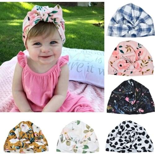 PINK SWAN Turban Hats For Babies