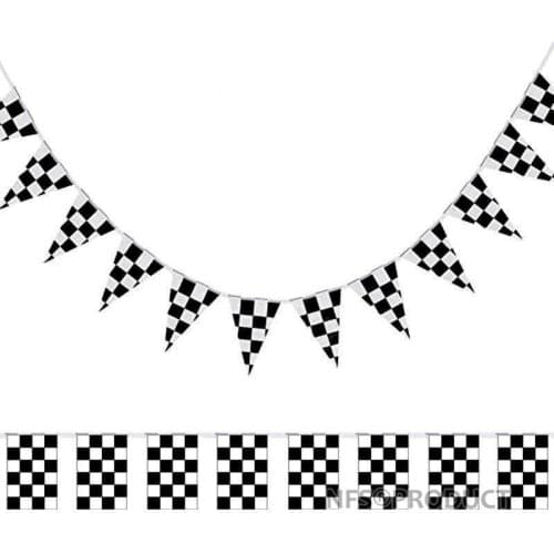 Checkered Hanging Flag F1 Auto Racing Sport 38PCS / 20PCS 14x21cm Black White Chequered Printed Decorative Flags and Banners