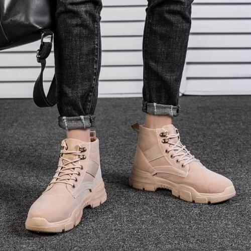 Zapatos Casuales Casual Shoes Men Fashion Coturno Leather Spring Black Sapato Sapatos Man Botas Boots Vintage For