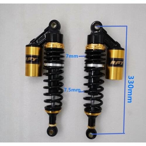 7mm spring 330mm motorcycle Rear shock absorber For Honda CB400 SF CB400 VTEC Yamaha XS400 Kawasaki Suzuki black 2pcs