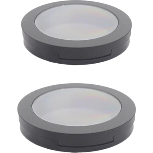 2pcs Empty Makeup Case Lipstick Pans Eyeshadow Brushes Pigment Palette