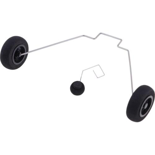 Fixed Wing Landing Gear + Front Rear Wheels Tire Set for WLtoys XK A430