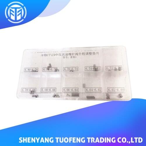 T.DI Hot Sale Medium Pressure Common Rail Nozzle Needle Valve Lift Adjusting Gasket Suitable For CAT Caterpillar C7 C9 Engine