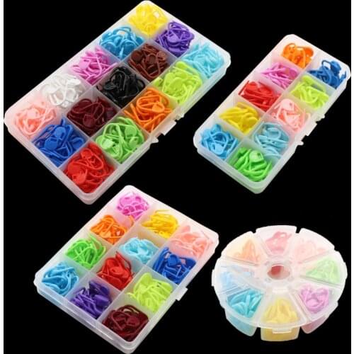 Knitting Material Marking Button Wool Knitting Sweater Counting Buckle Anti-Solution Plastic Small Pin Buckle Small Pin Full Box