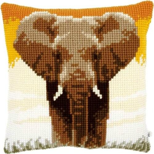 DIY Latch Hook Rug Kits Crocheting Yarn Cushion Carpet Cover Floor Mat Animal Sewing Needlework for Adults Kids Gift