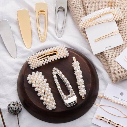 Pearl Metal Hair Clip Hairband Comb Bobby Pin Barrette Hairpin Headdress Accessories Beauty Styling Tools New Arrival