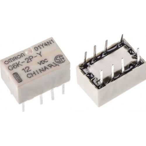 10PCS DIP G6K-2P-Y 12VDC Signal Relay 8PIN for 12v Omron mini Relay