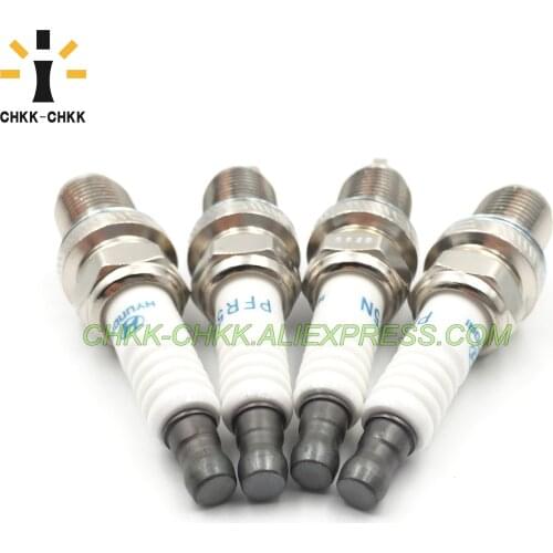 4PCS CHKK-CHKK Laser Iridium POWER SPARK PLUG 27410-37100 PFR5N-11 for Hyundai Santa Fe Tiburon XG350 Kia Sportage