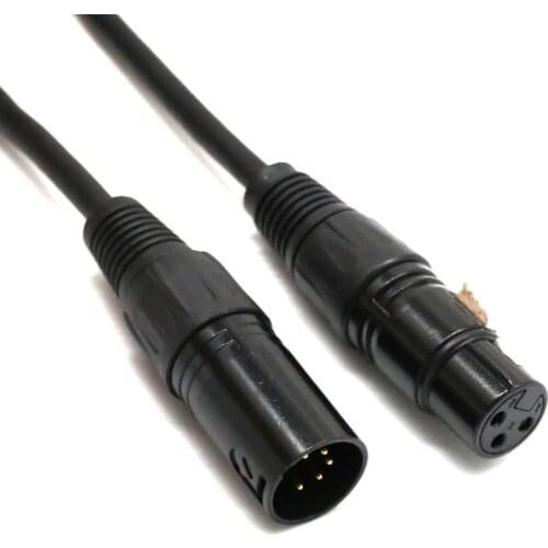 DMX Adapter 5-Pin DMX Male to 3-Pin XLR Female Cable Converter Wire Lead