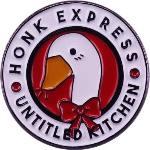 Honk Express Untitled Kitchen Goose Enamel Brooch Pins Badge Lapel Pins Brooches Alloy Metal Fashion Jewelry Accessories Gifts