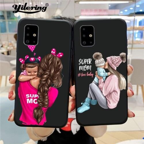Super Mum Baby Girls For Case Samsung Galaxy A01 A11 EU A21S A31 A41 A51 A71 A81 A91 A20E A10 A30 A40 A70 A50 A7 2018 Case Cover
