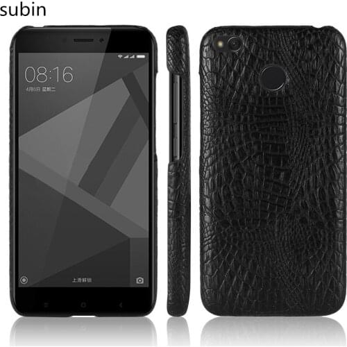 Subin New arrival For Xiaomi Redmi 4X 5.0 inch Luxury PU Leather Crocodile Skin Cover For Xiaomi Redmi 4X Phone Case