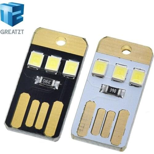 GREATZT teng 5pcs Mini super bright USB keyboard light notebook computer mobile power supply chip LED Nightlight
