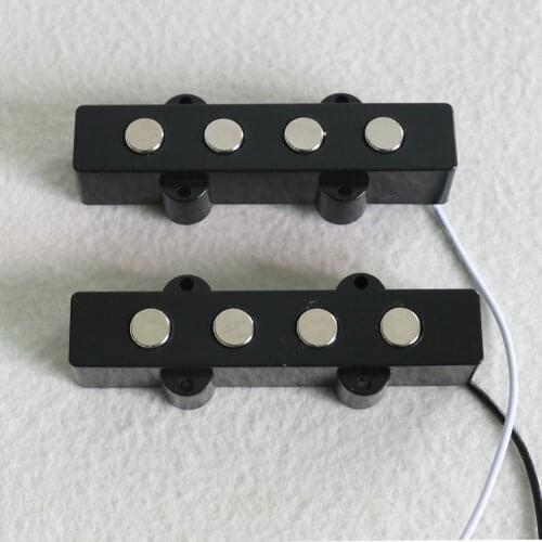 Quality bass parts 1Set 9mm pole piece Ceramic magnet 4 string J bass pickup