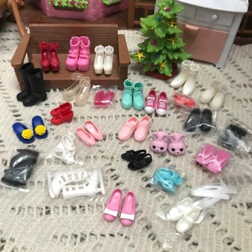 Licca Doll Shoes Fashion Female Doll Boots Ice Skates Shoes Dolls Accessories Doll Long Knees Boots Colorful Boots Doll Shoes