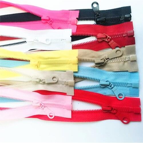 CNCRAFT 1pcs 5# Zippers Open End zipper 31inch 80cm Resin Zipper for Sewing Garments Long coat Down Jacket, DIY Sewing