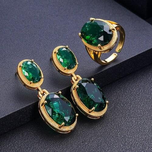 Accking African 2pcs Bridal Zirconia Jewelry Sets For Women jewelry sets & more Dubai Nigeria CZ Crystal Wedding Jewelry Sets