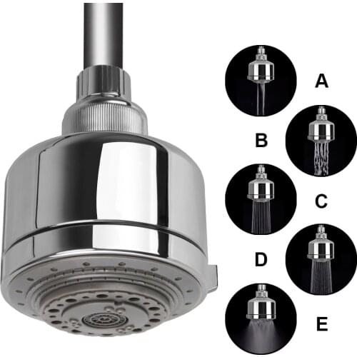 Shower Head Bathroom Accessories Full Function Multifunction Pressurized Water-saving Rotating Top Sprinkler