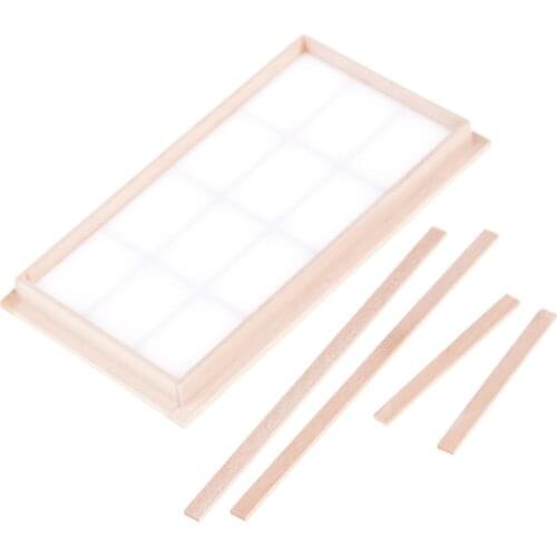 New Wooden Traditional 12-pane Window Frame 1:12 Scale Dollhouse Miniature Doll House Decor