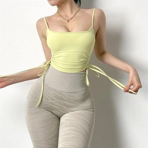 Sports Vest Tape Women Running Quick-Drying Shockproof Yoga Bra Sexy Breathable Fitness Top Workout Gym Tank Top